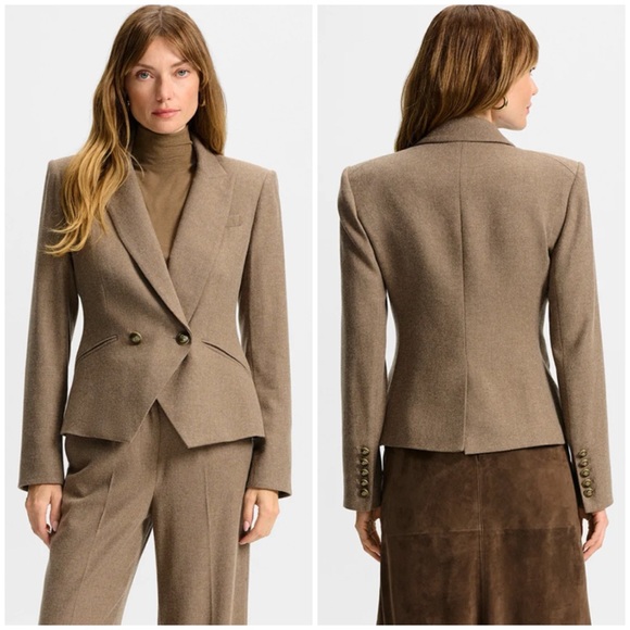 Veronica Beard Jackets & Blazers - NWT VERONICA BEARD Rickie Crop Dickey Jacket in Lichen Melange SZ US 4